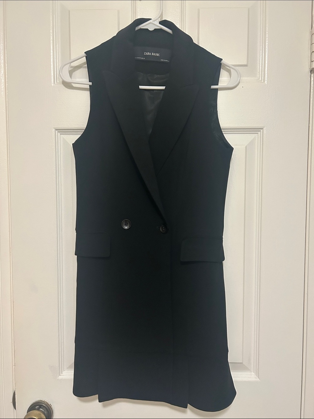 ZARA Black Sleeveless Blazer Dress